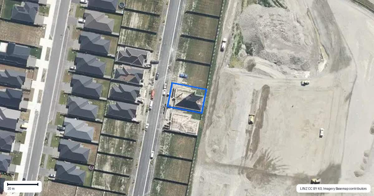 Property context map for 12 Lintott Street, Kaiapoi