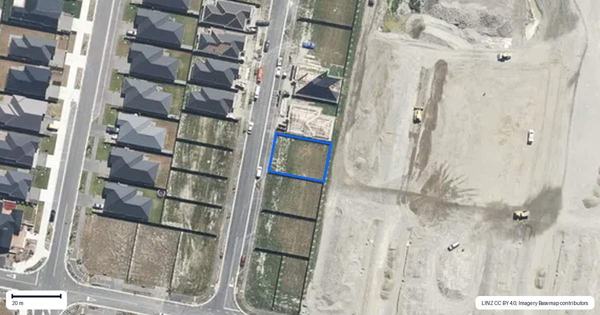Property context map for 8 Lintott Street, Kaiapoi