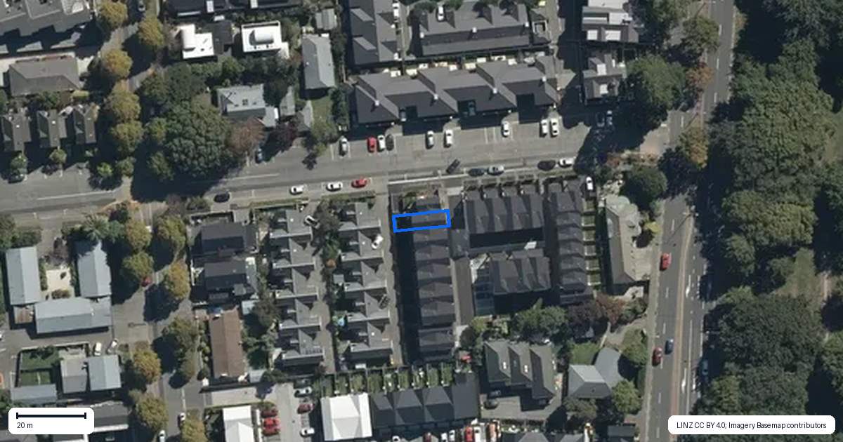Property context map for 2/9 Ayr Street, Riccarton, Christchurch