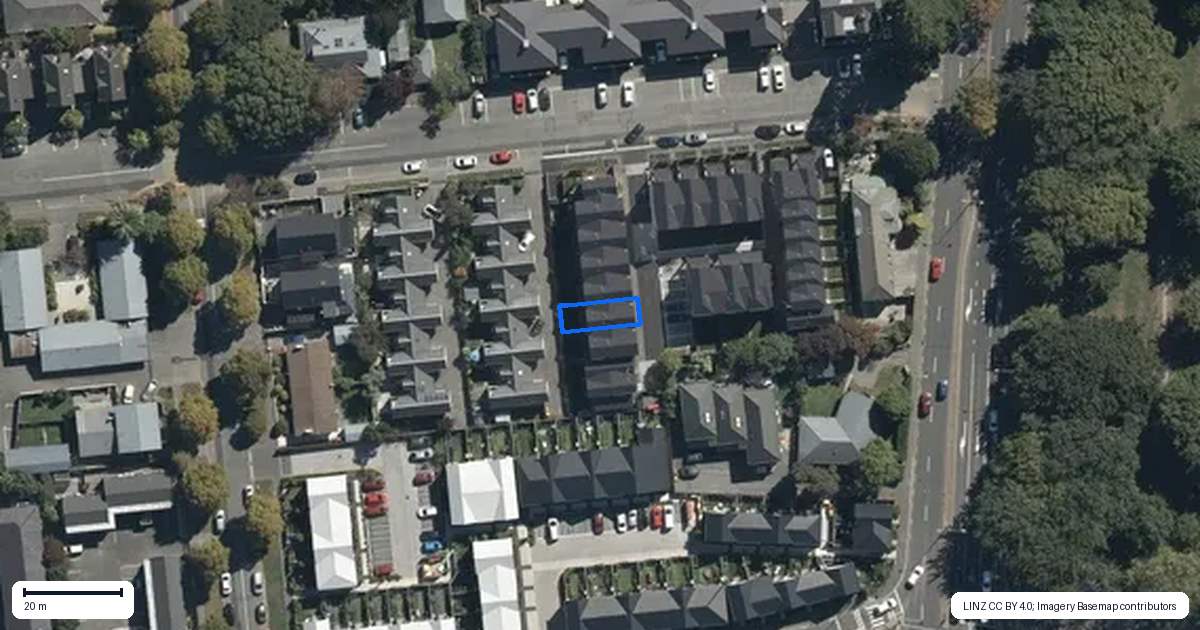 Property context map for 6/9 Ayr Street, Riccarton, Christchurch