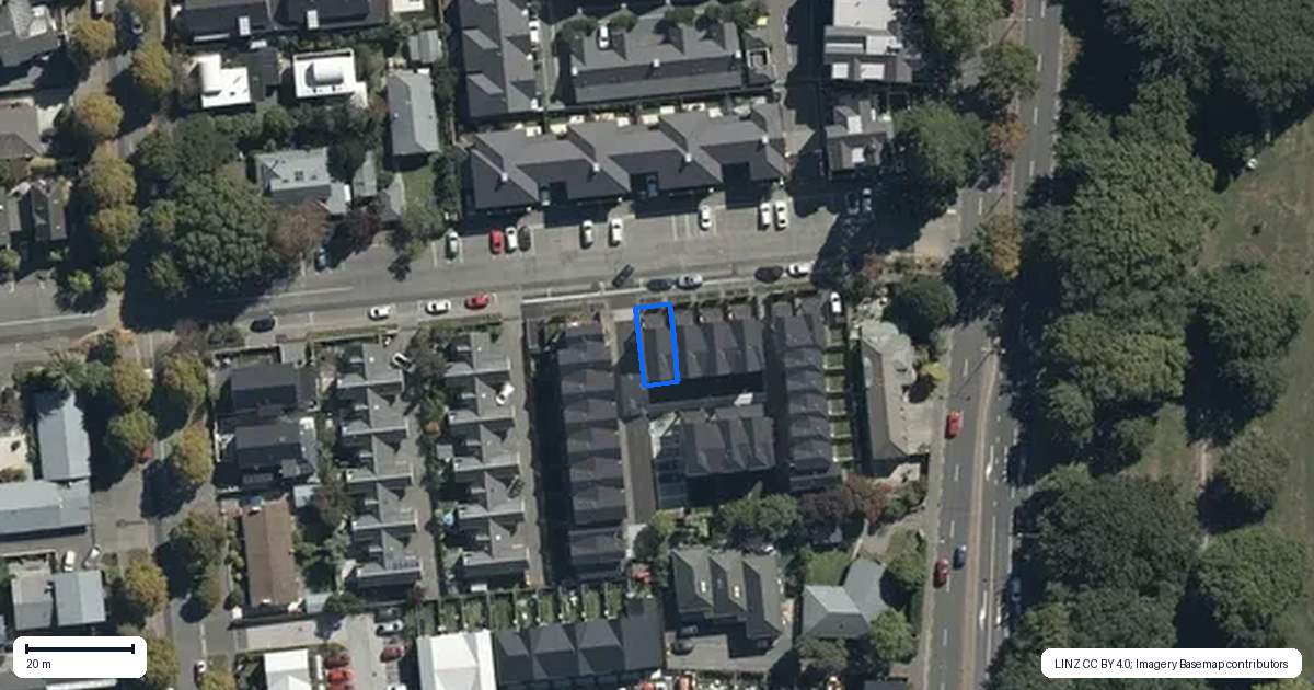 Property context map for 4/7 Ayr Street, Riccarton, Christchurch