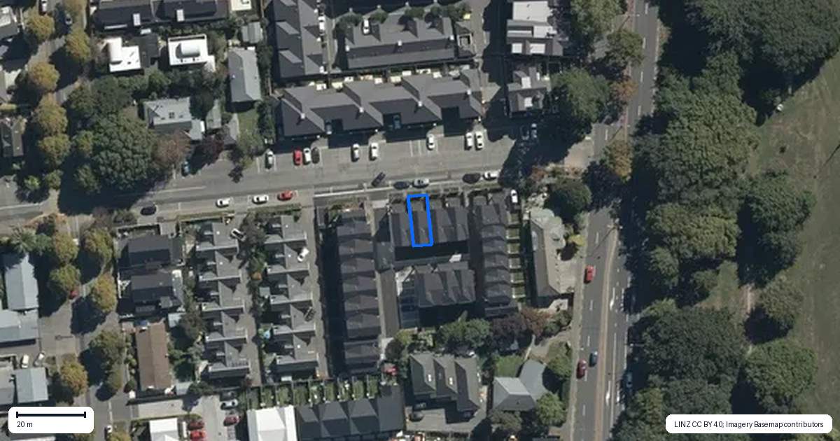 Property context map for 3/7 Ayr Street, Riccarton, Christchurch