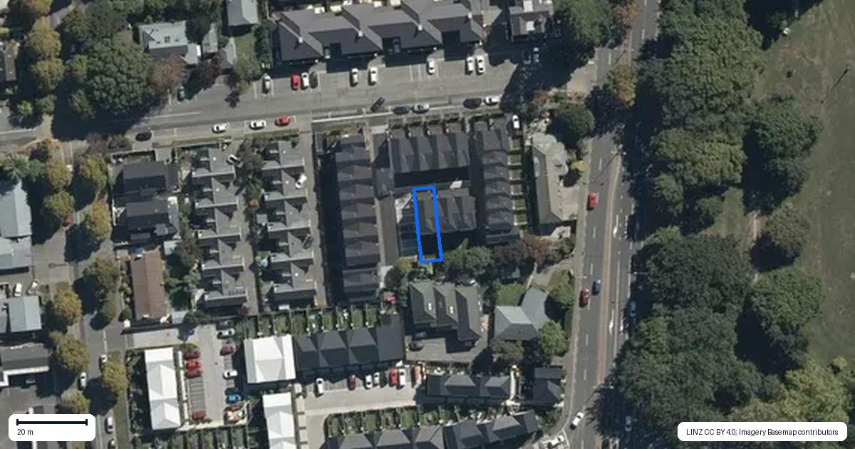 Property context map for 3/5 Ayr Street, Riccarton, Christchurch