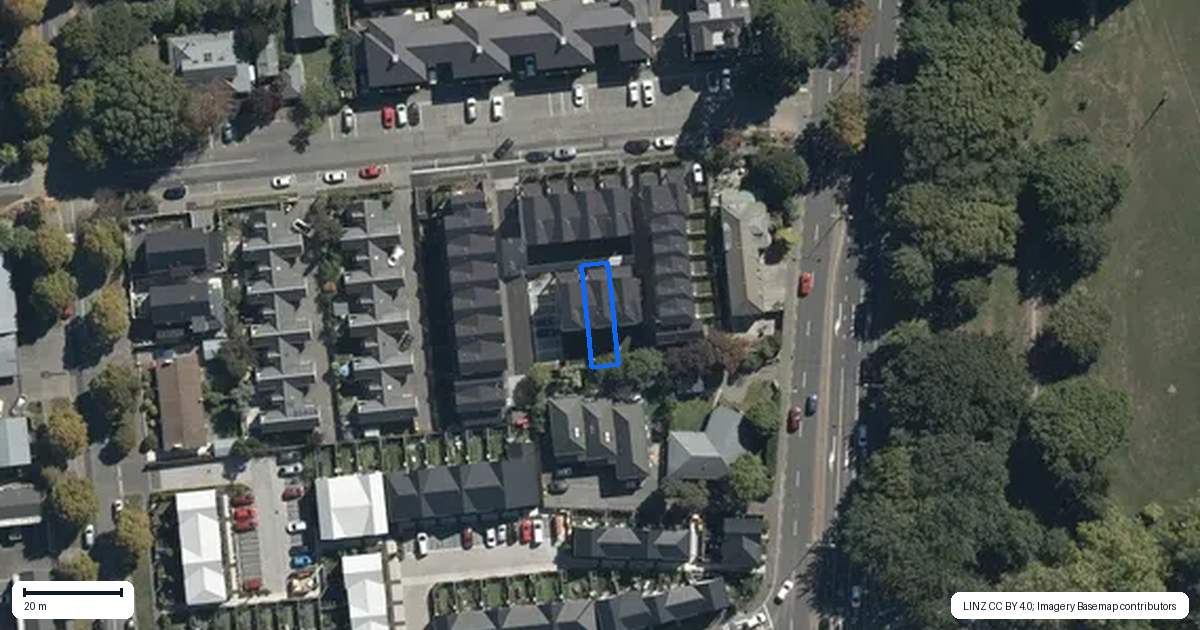 Property context map for 2/5 Ayr Street, Riccarton, Christchurch