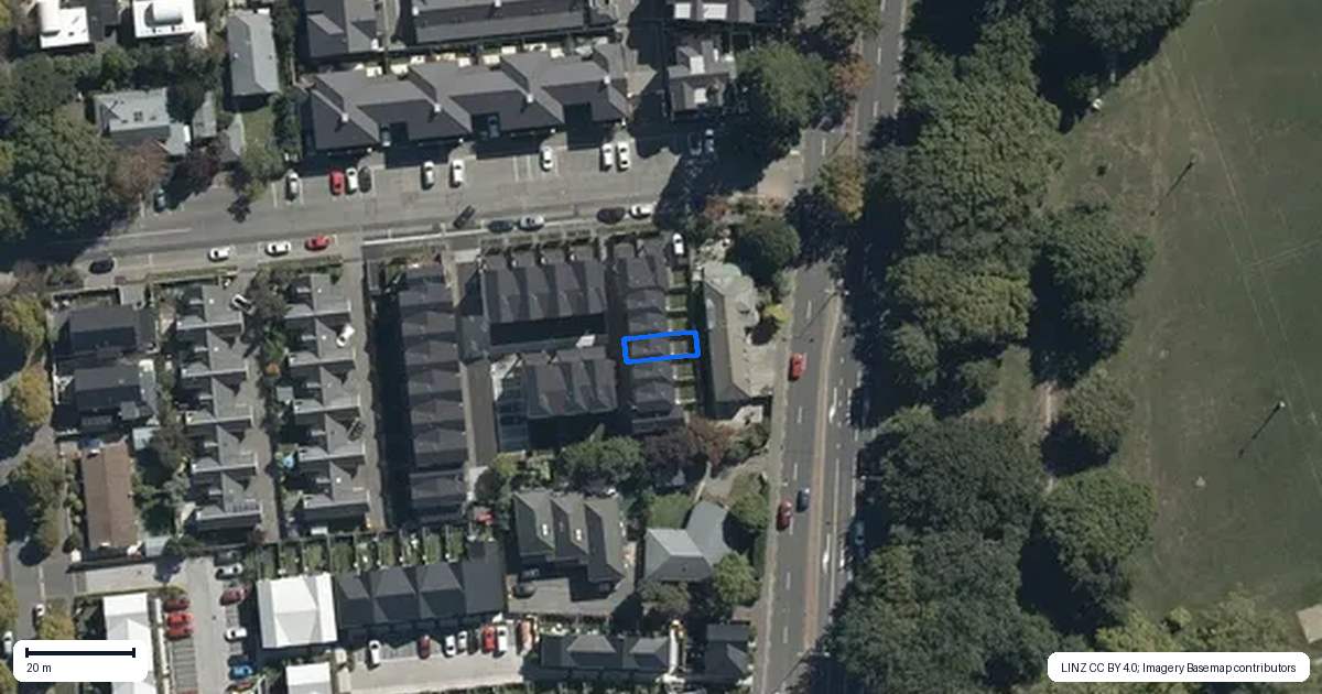 Property context map for 5/3 Ayr Street, Riccarton, Christchurch