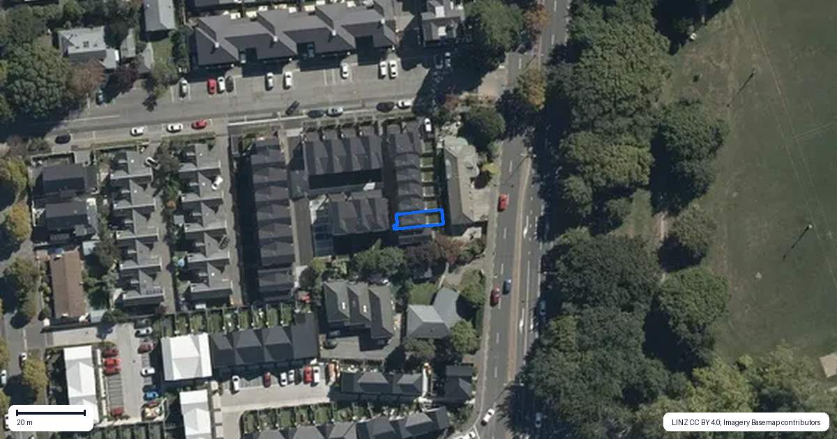 Property context map for 7/3 Ayr Street, Riccarton, Christchurch