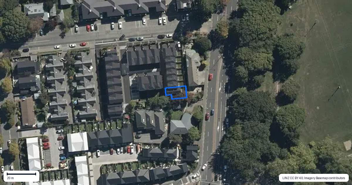 Property context map for 8/3 Ayr Street, Riccarton, Christchurch