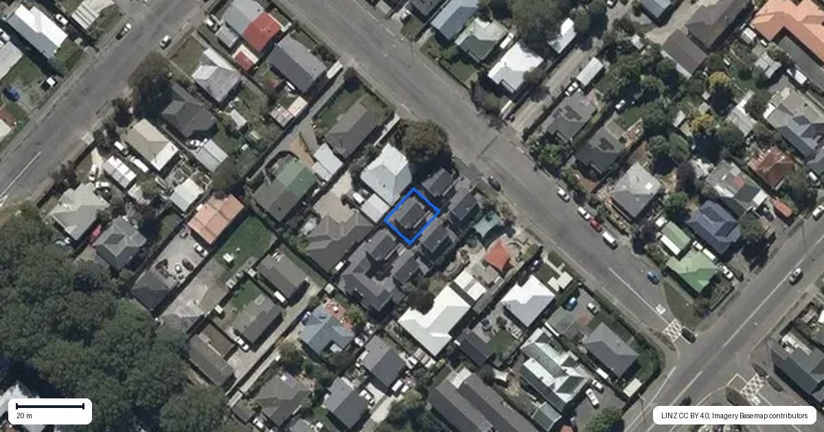 Property context map for 2/20 Rochester Street, Linwood, Christchurch
