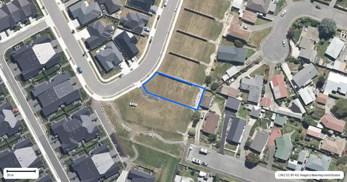 Property context map for 28 Penney Avenue, Kaiapoi