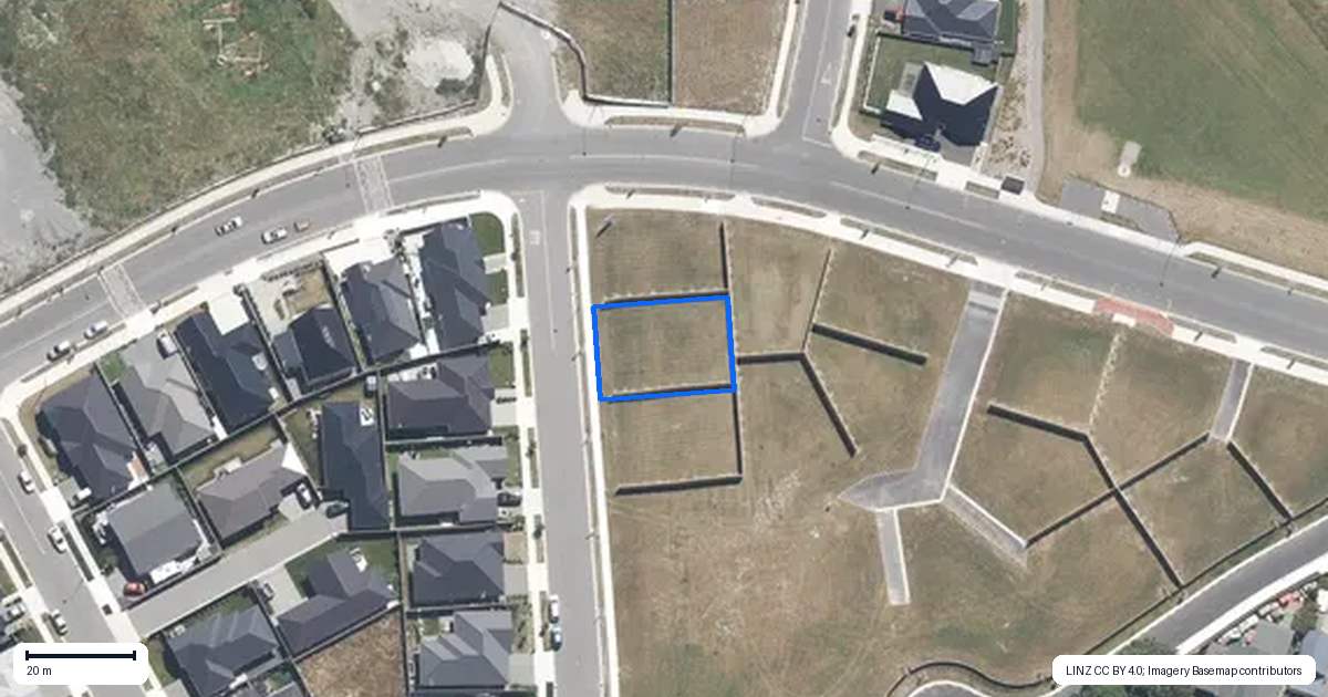 Property context map for 52 Penney Avenue, Kaiapoi