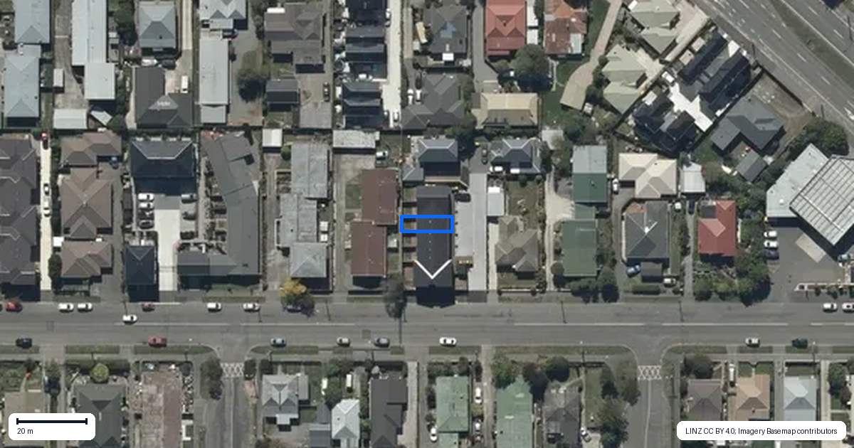 Property context map for 5/623 Cashel Street, Linwood, Christchurch