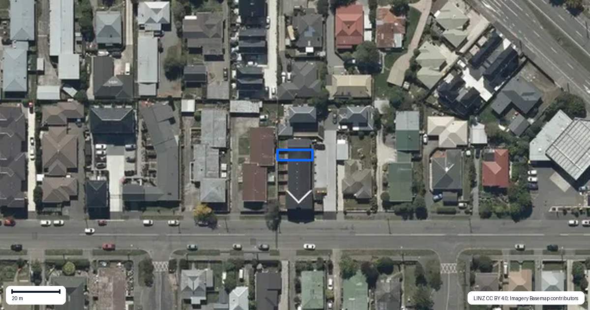 Property context map for 6/623 Cashel Street, Linwood, Christchurch