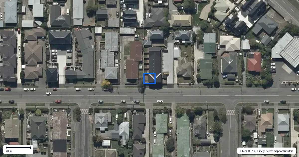 Property context map for 1/623 Cashel Street, Linwood, Christchurch
