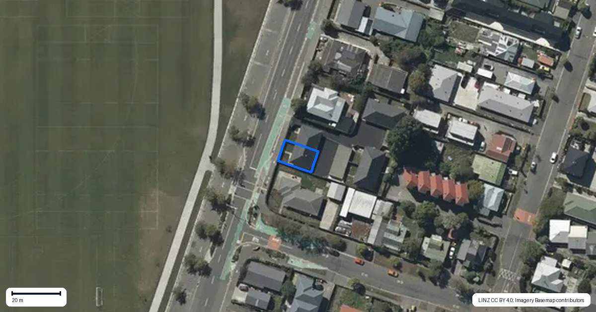 Property context map for 2/422 Wilsons Road North, Waltham, Christchurch