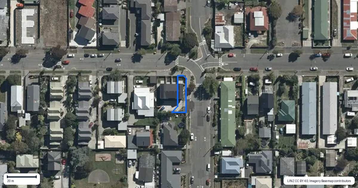 Property context map for 71 England Street, Linwood, Christchurch