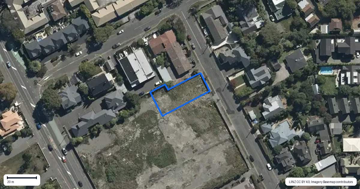 Property context map for 51 Onslow Street, St Albans, Christchurch