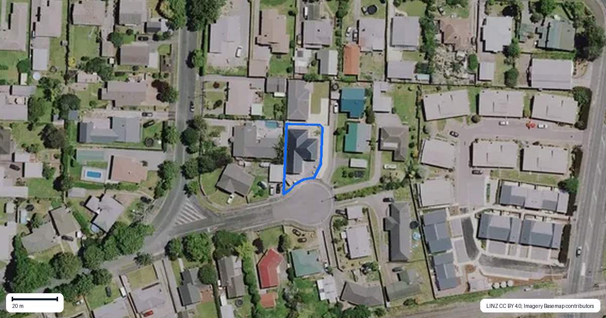 Property context map for 3A Griffiths Place, Claudelands, Hamilton