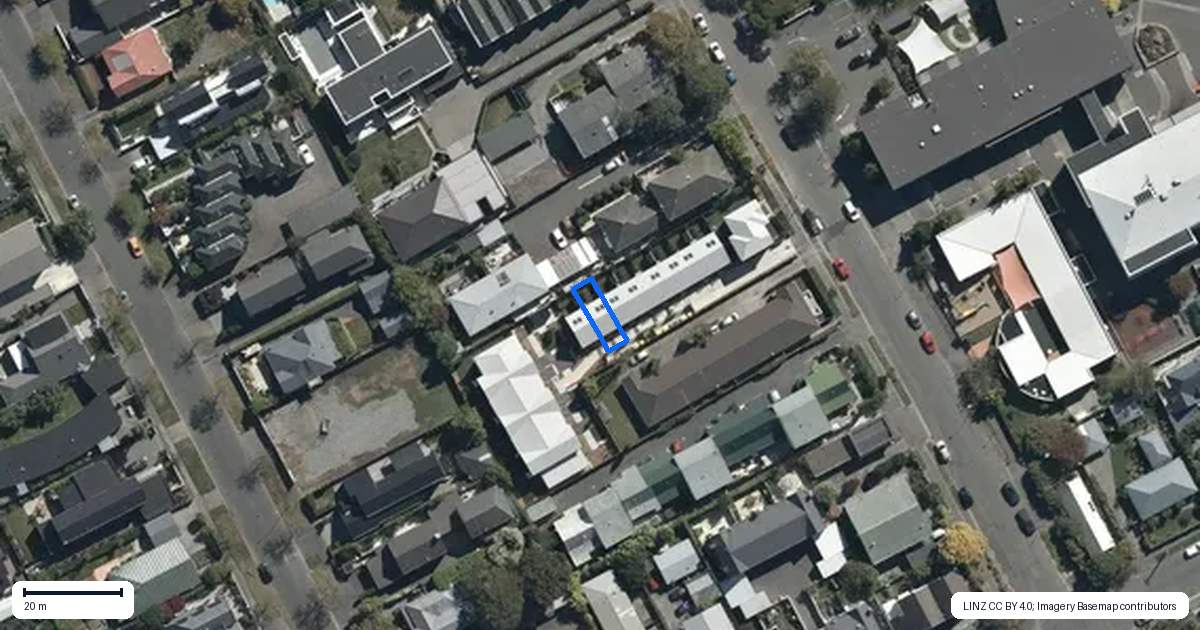 Property context map for 9/19 Winchester Street, Merivale, Christchurch