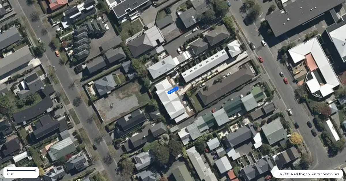Property context map for 104/17 Winchester Street, Merivale, Christchurch