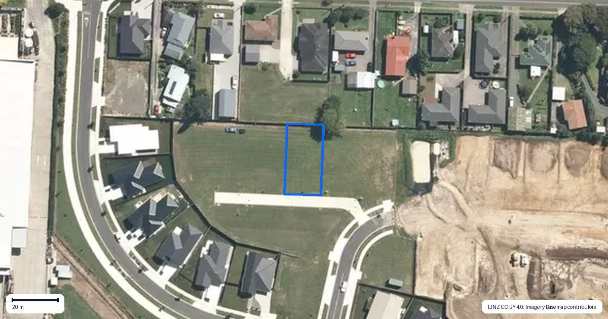 Property context map for 16 Dairy Lane, Te Awamutu