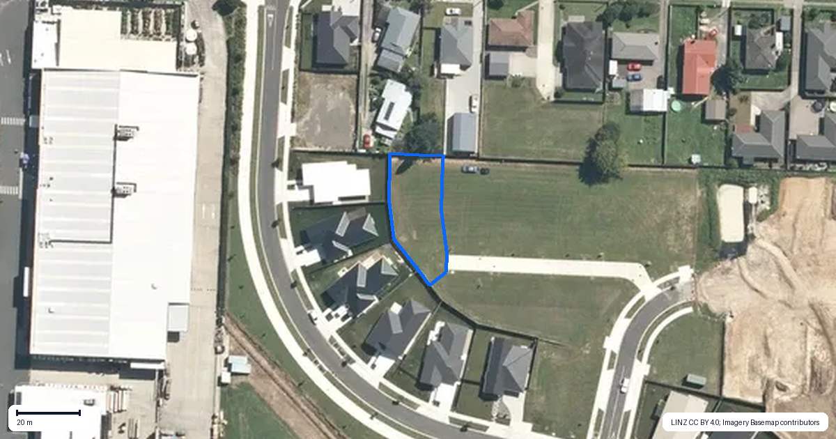 Property context map for 48 Dairy Lane, Te Awamutu
