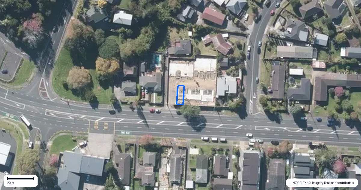 Property context map for 1/632 Pakuranga Road, Howick, Auckland