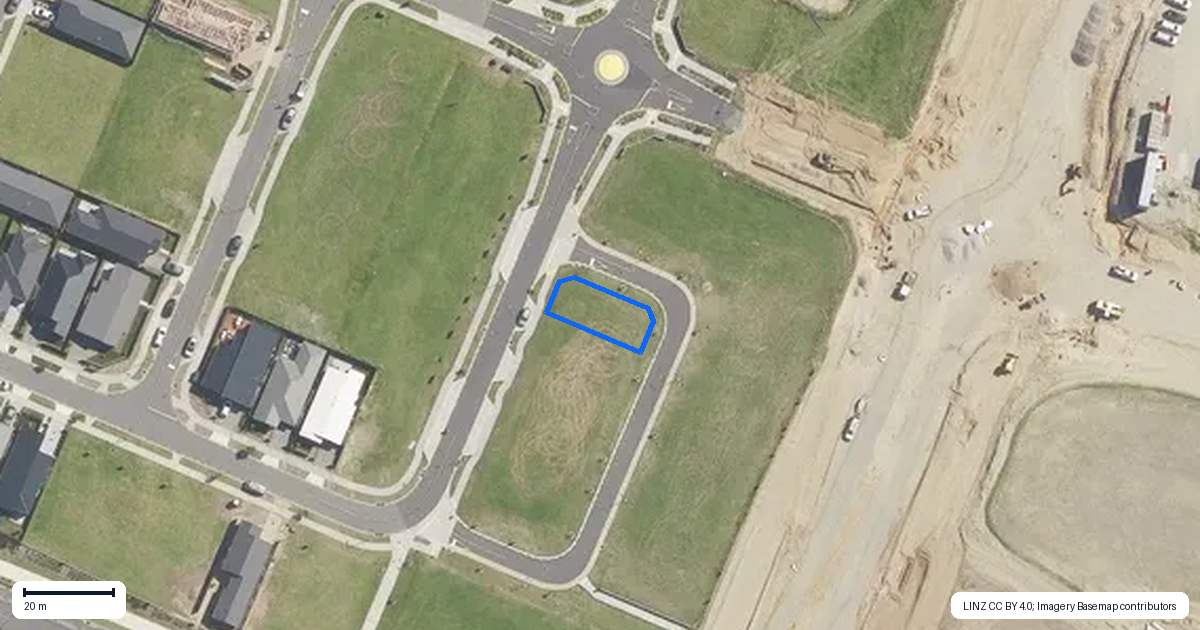 Property context map for 32 Harlem Lane, Papamoa