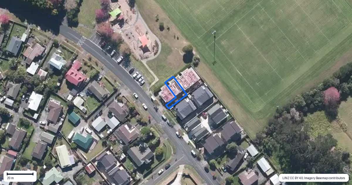 Property context map for 21B Granville Drive, Massey, Auckland