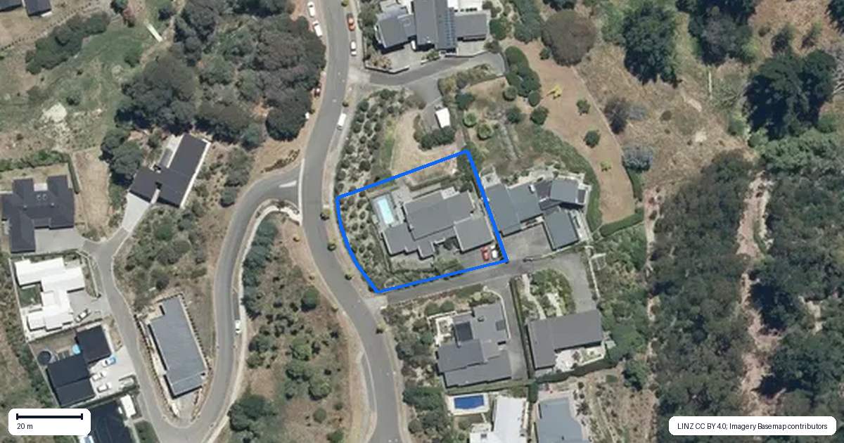 Property context map for 11 Burbury Ridge, Havelock North