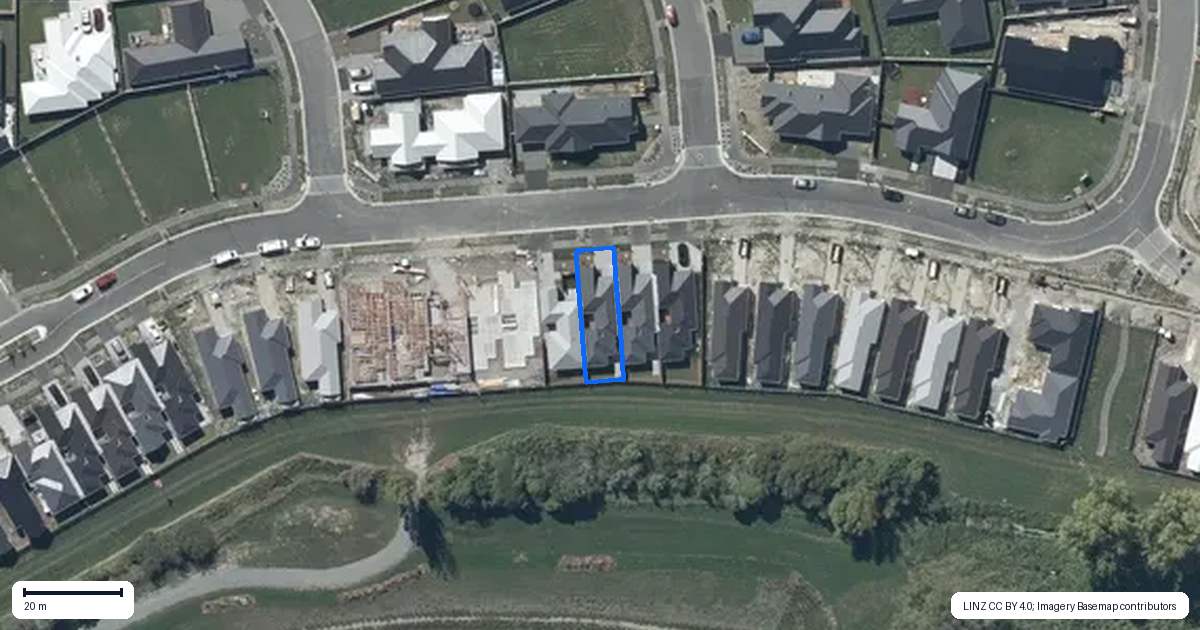 Property context map for 74 River Stone Drive, Halswell, Christchurch