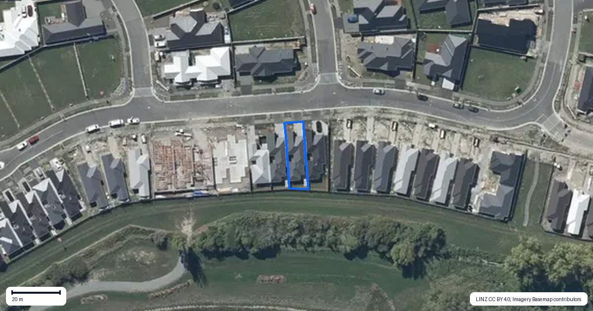 Property context map for 76 River Stone Drive, Halswell, Christchurch