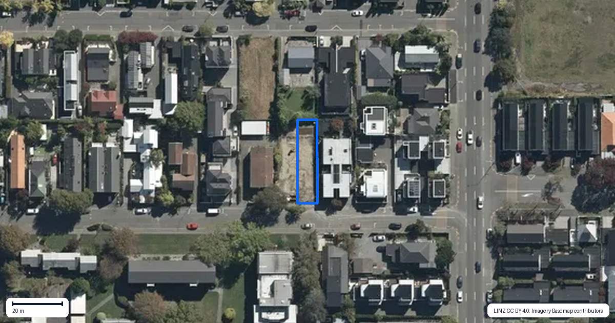 Property context map for 37 Conference Street, Christchurch Central, Christchurch