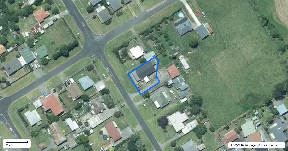 Property context map for 1/10 King Street, Waitara