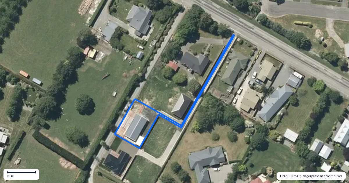 Property context map for 107D Forest Drive, Methven