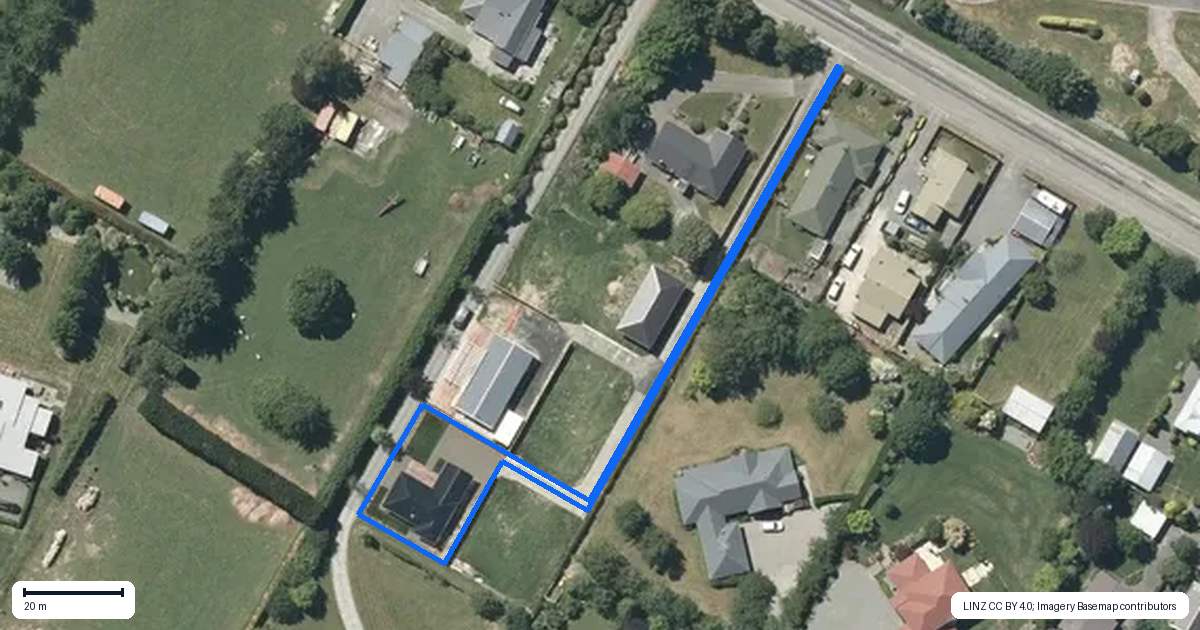 Property context map for 107B Forest Drive, Methven
