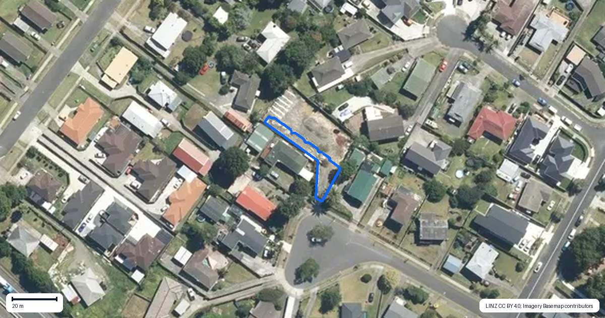Property context map for 9B Lismore Place, Papatoetoe, Auckland