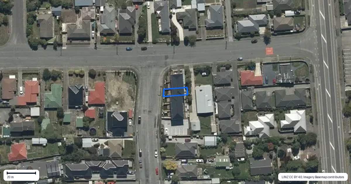 Property context map for 3/32 Hammersley Avenue, Shirley, Christchurch