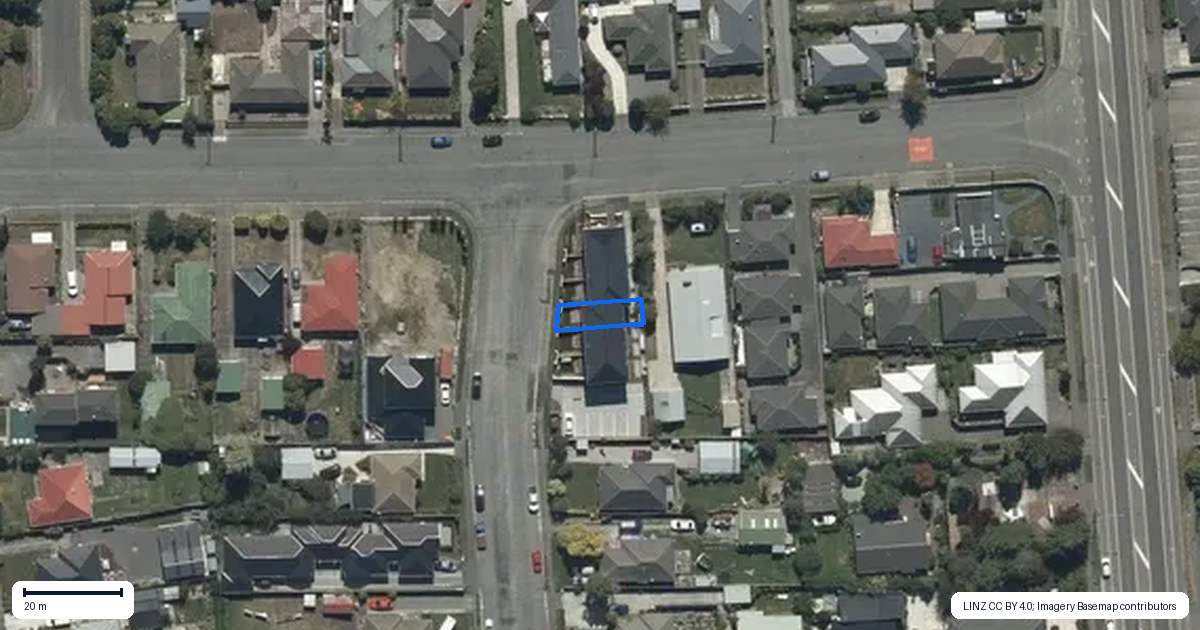 Property context map for 4/32 Hammersley Avenue, Shirley, Christchurch
