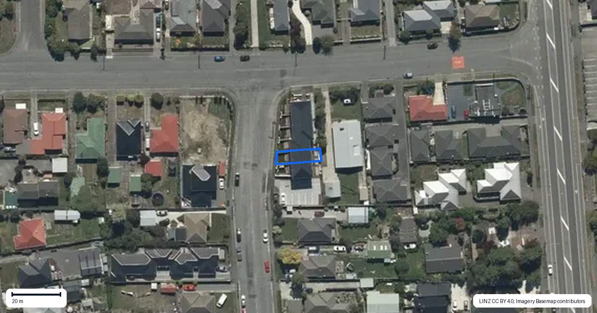 Property context map for 5/32 Hammersley Avenue, Shirley, Christchurch