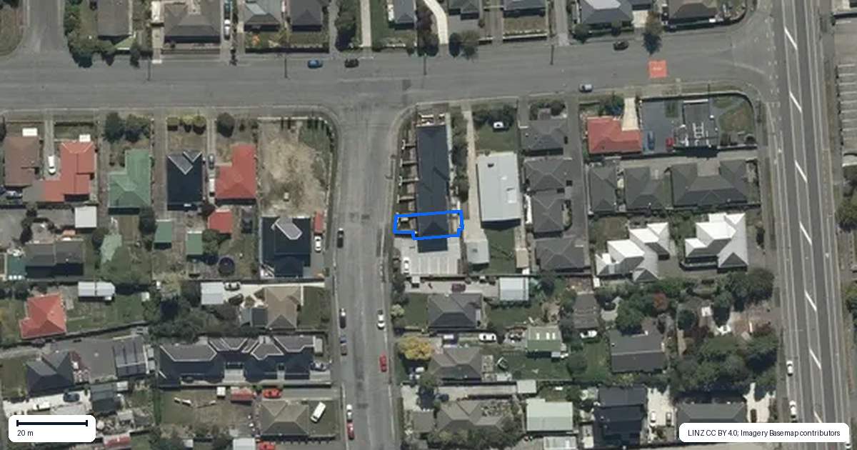 Property context map for 6/32 Hammersley Avenue, Shirley, Christchurch