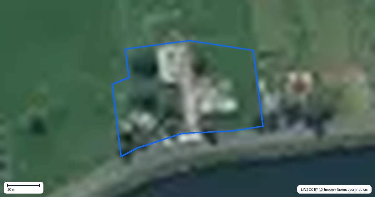 Property context map for 42 Clyde Terrace, Kaitangata
