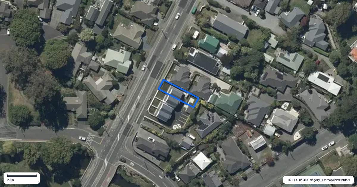 Property context map for 4/6 Ensors Road, Opawa, Christchurch