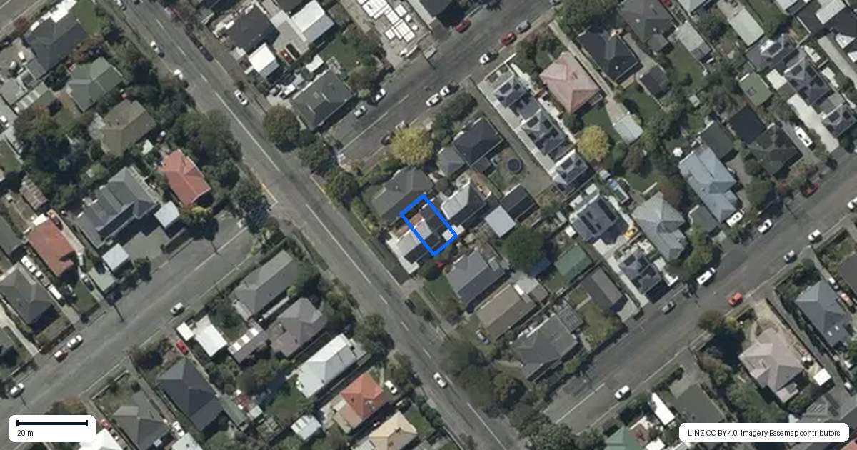 Property context map for 258B Selwyn Street, Spreydon, Christchurch