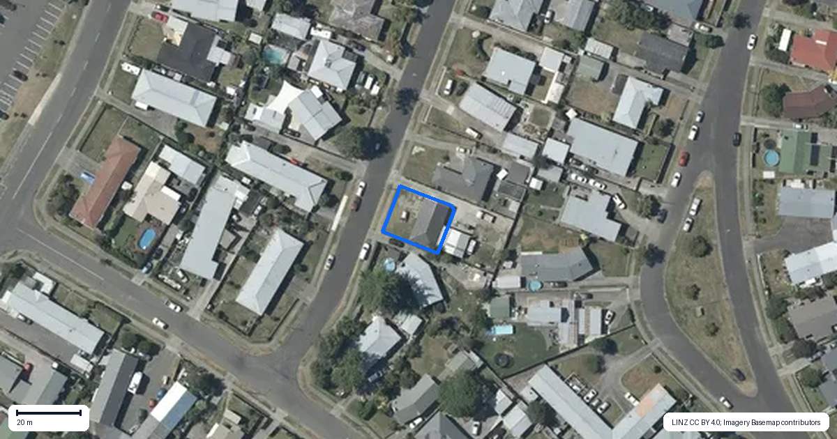 Property context map for 8 Rochester Street, Tamatea, Napier