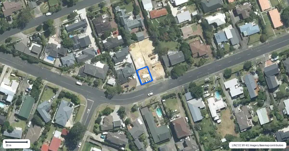 Property context map for 21F County Road, Torbay, Auckland