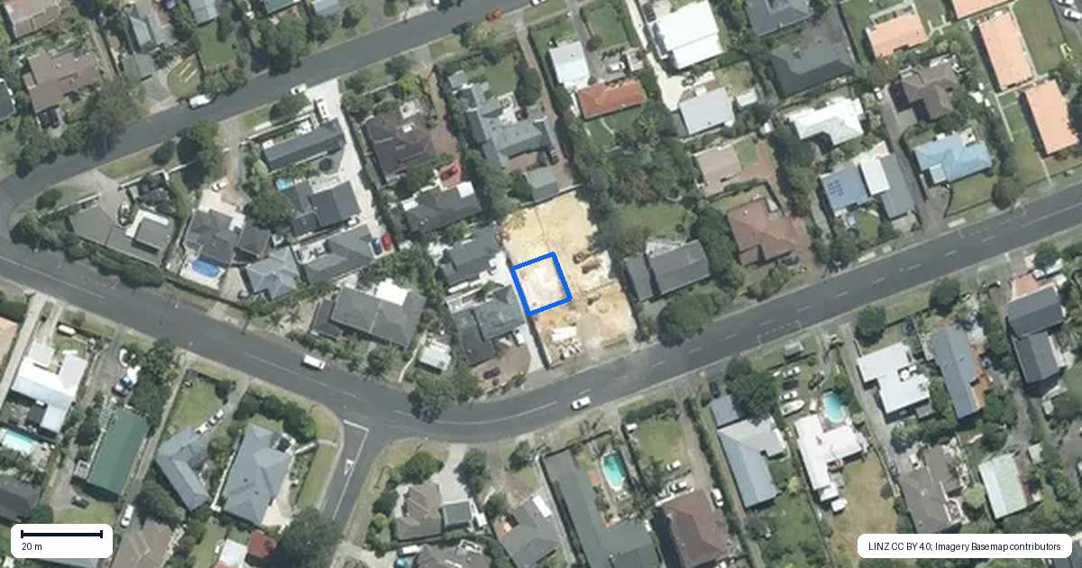 Property context map for 21E County Road, Torbay, Auckland