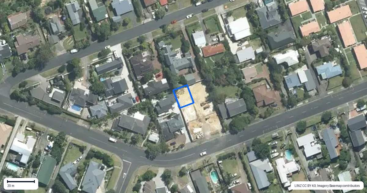 Property context map for 21D County Road, Torbay, Auckland
