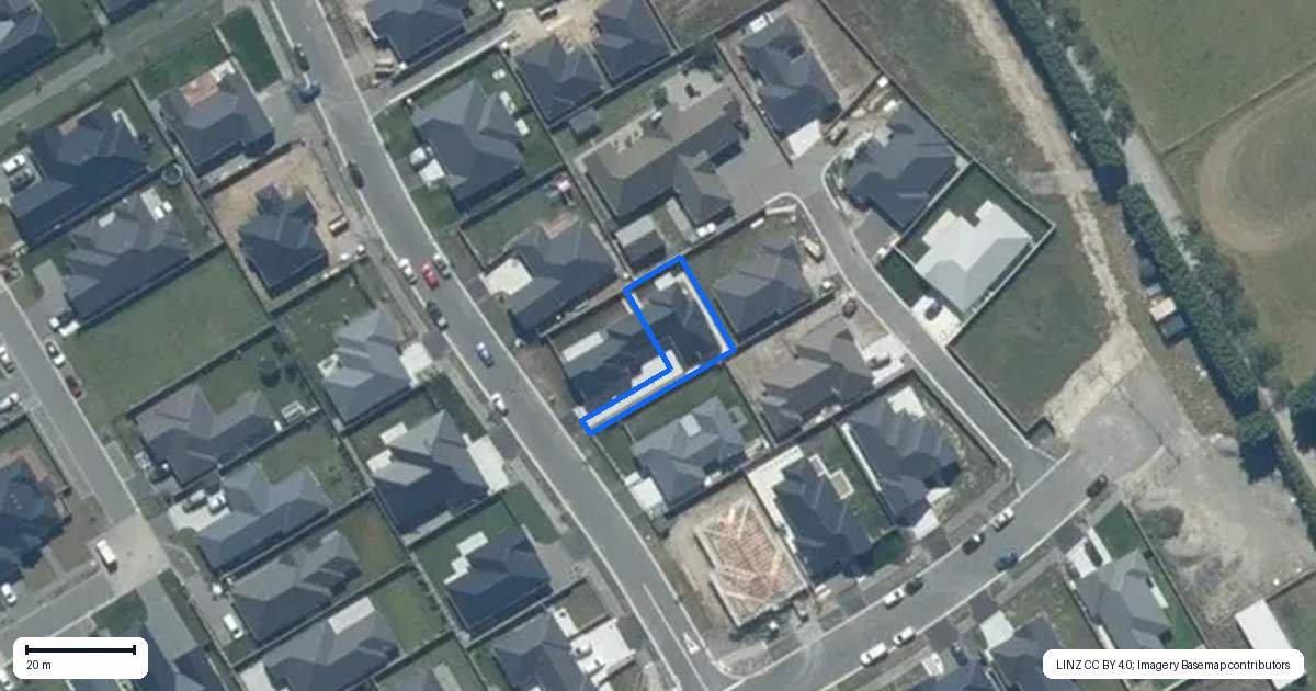 Property context map for 6B Radar Drive, Rolleston