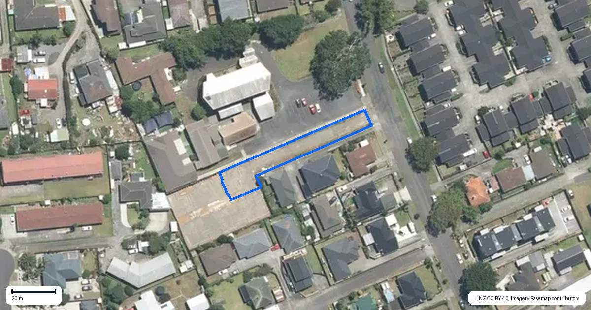 Property context map for 7A Landscape Road, Papatoetoe, Auckland