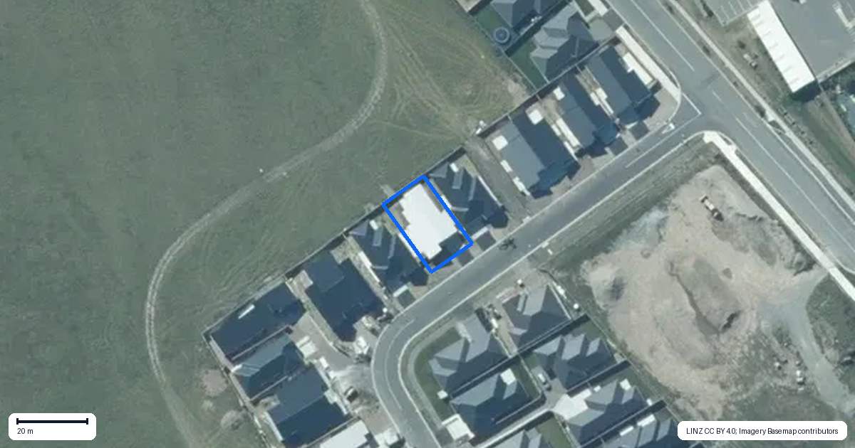Property context map for 12 Tarata Way, Rolleston